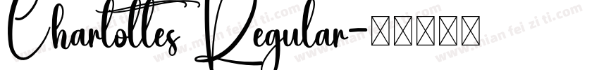 Charlottes Regular字体转换